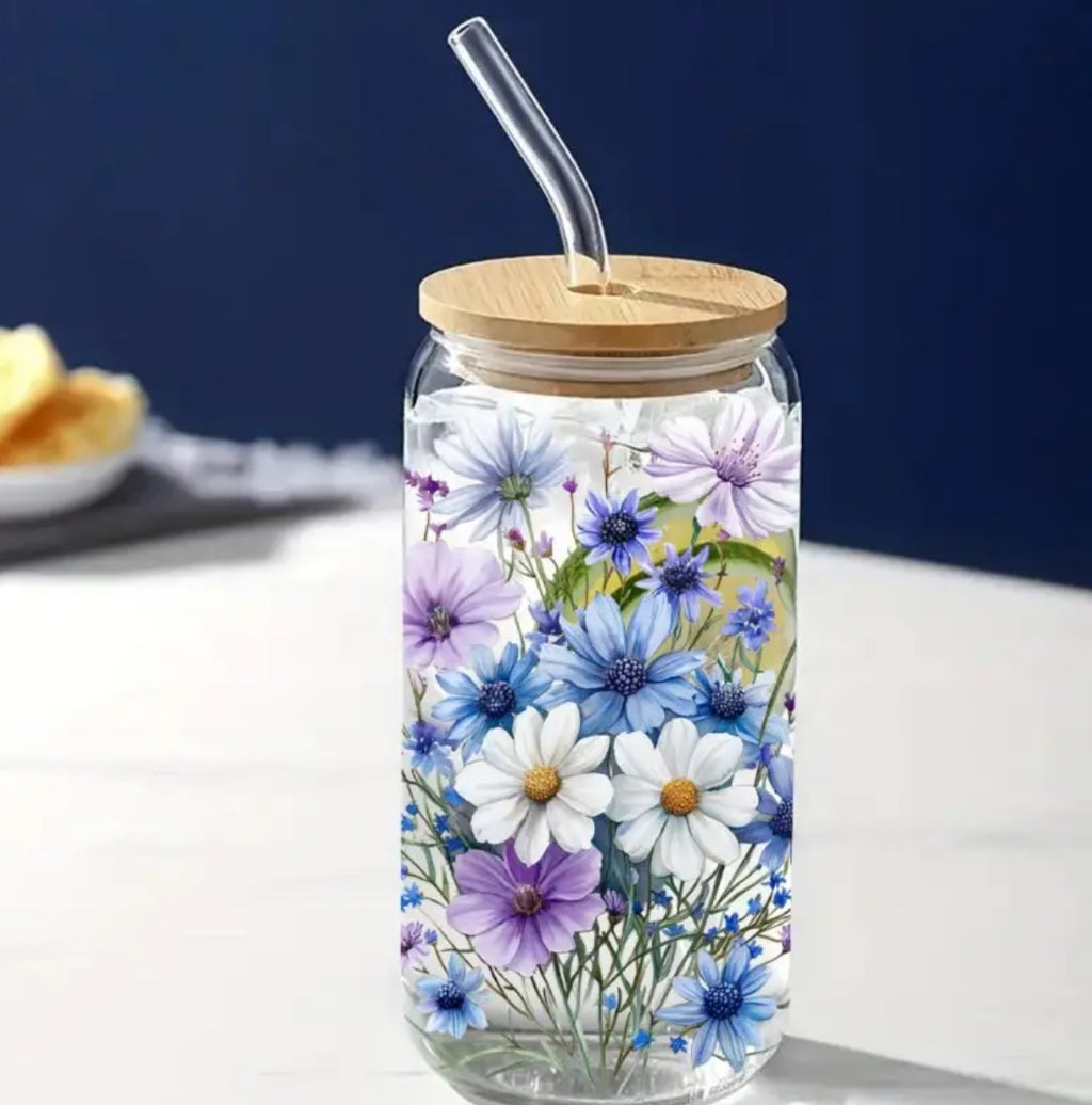 Wildflowers Glass tumbler