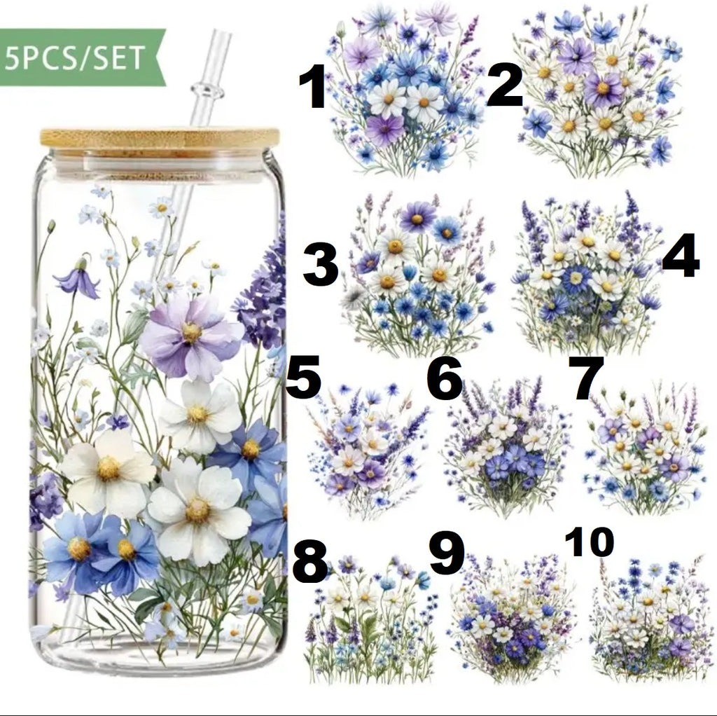 Wildflowers Glass tumbler