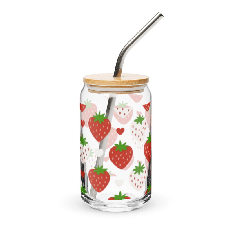 Strawberry Glass Cup