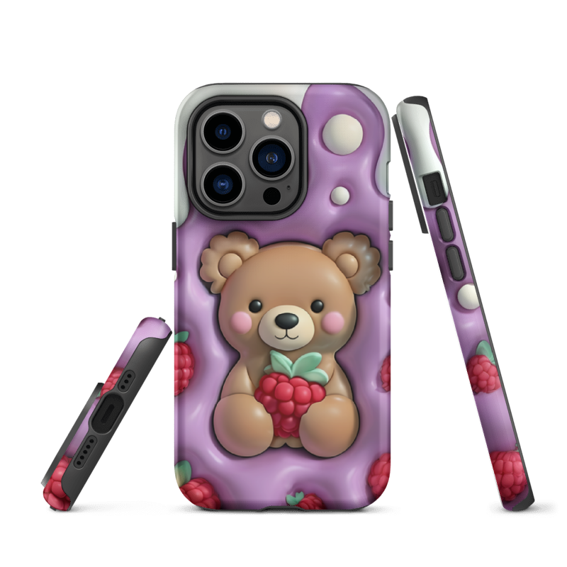 Teddy Bear with Raspberries.